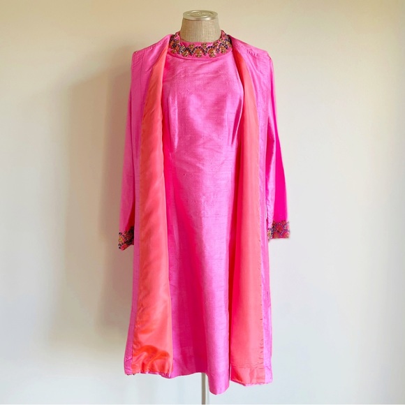 Vintage Bright Pink Dress Set - Picture 16 of 17